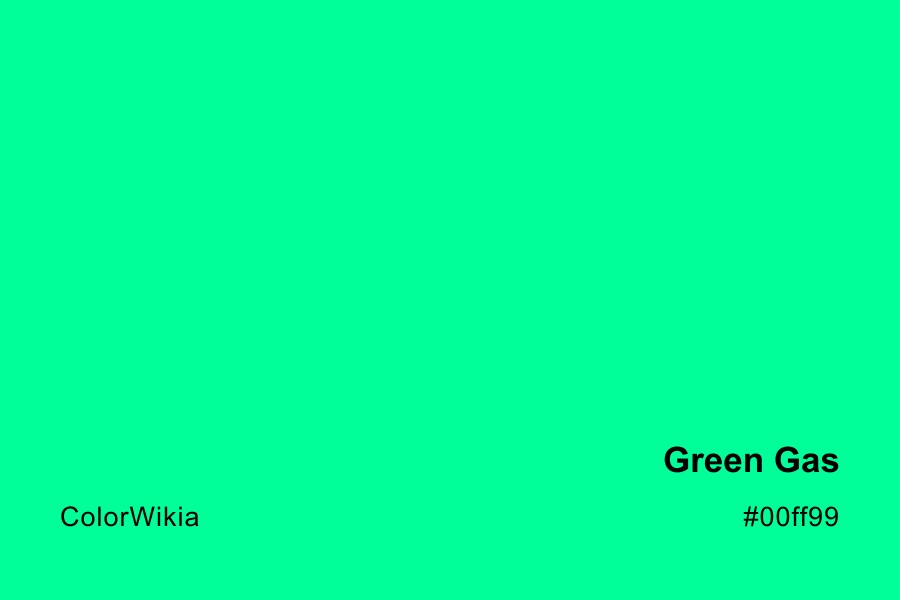 Green Gas Color – #00ff99: Codes and Complete Breakdown