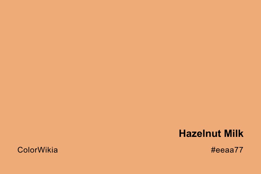 hazelnut milk color eeaa77