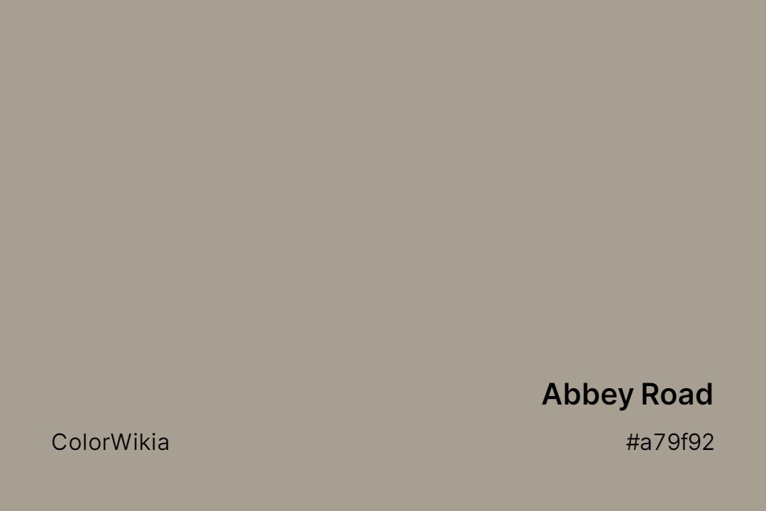 Abbey Road Color – #a79f92: Codes and Complete Breakdown