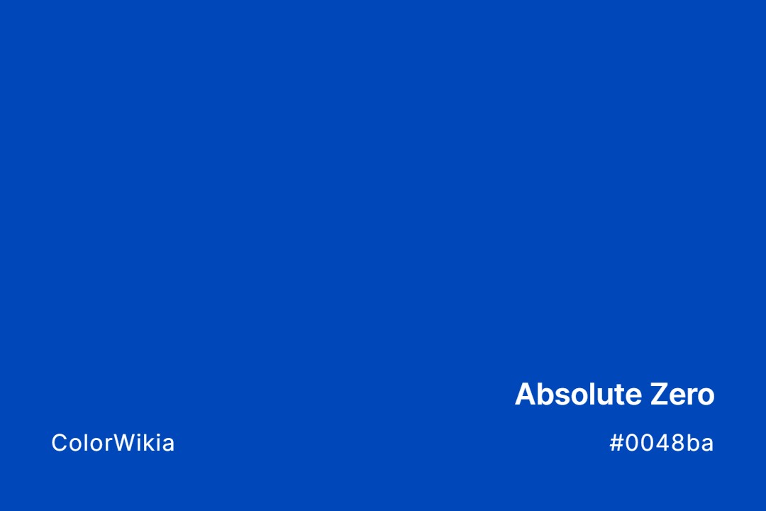 Absolute Zero Color – #0048ba: Codes and Complete Breakdown