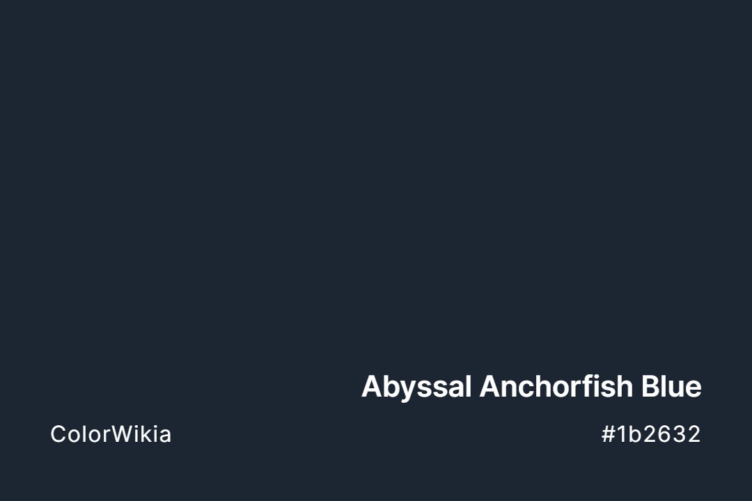 Abyssal Anchorfish Blue Color – #1b2632: Codes and Complete Breakdown
