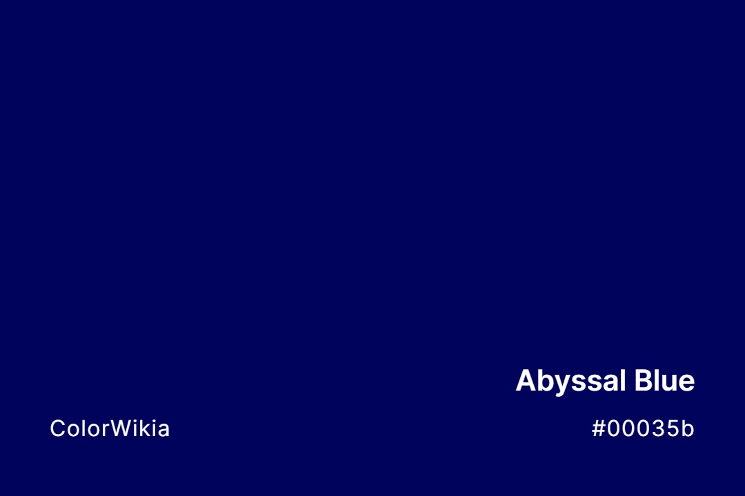 Abyssal Blue Color – #00035b: Codes and Complete Breakdown