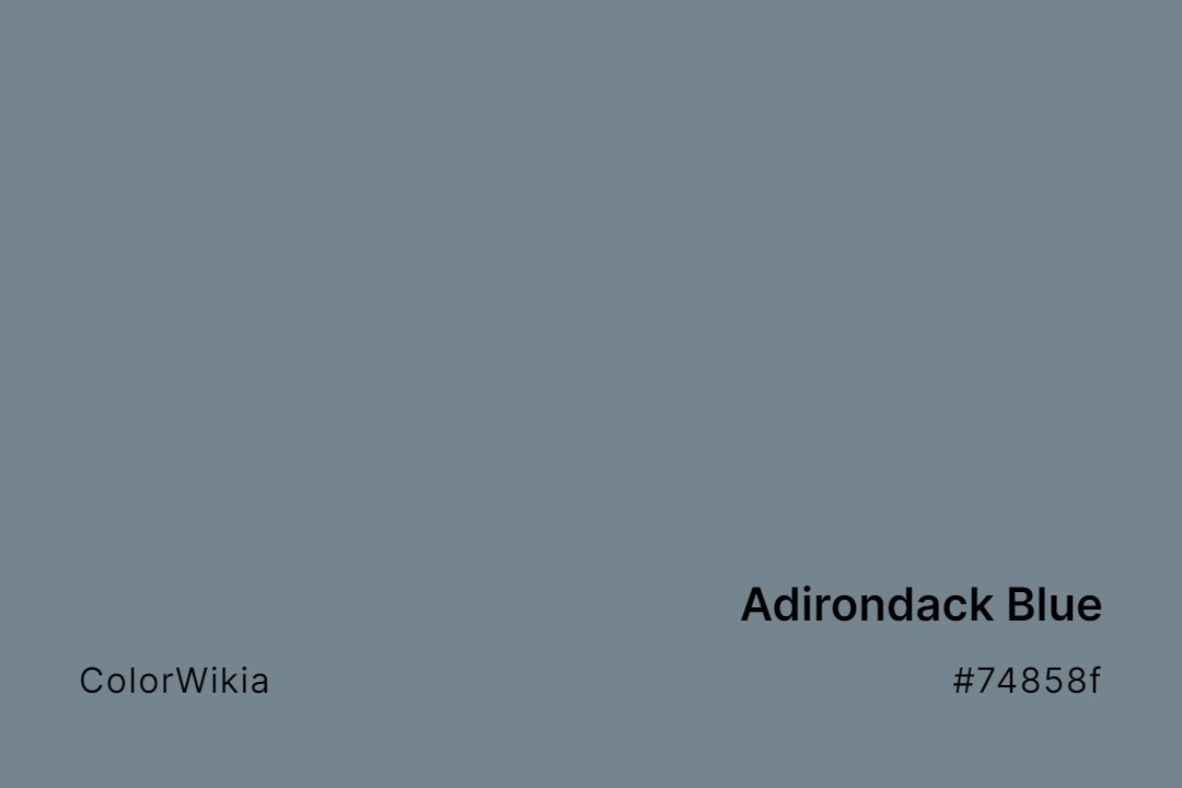 adirondack blue color 74858f
