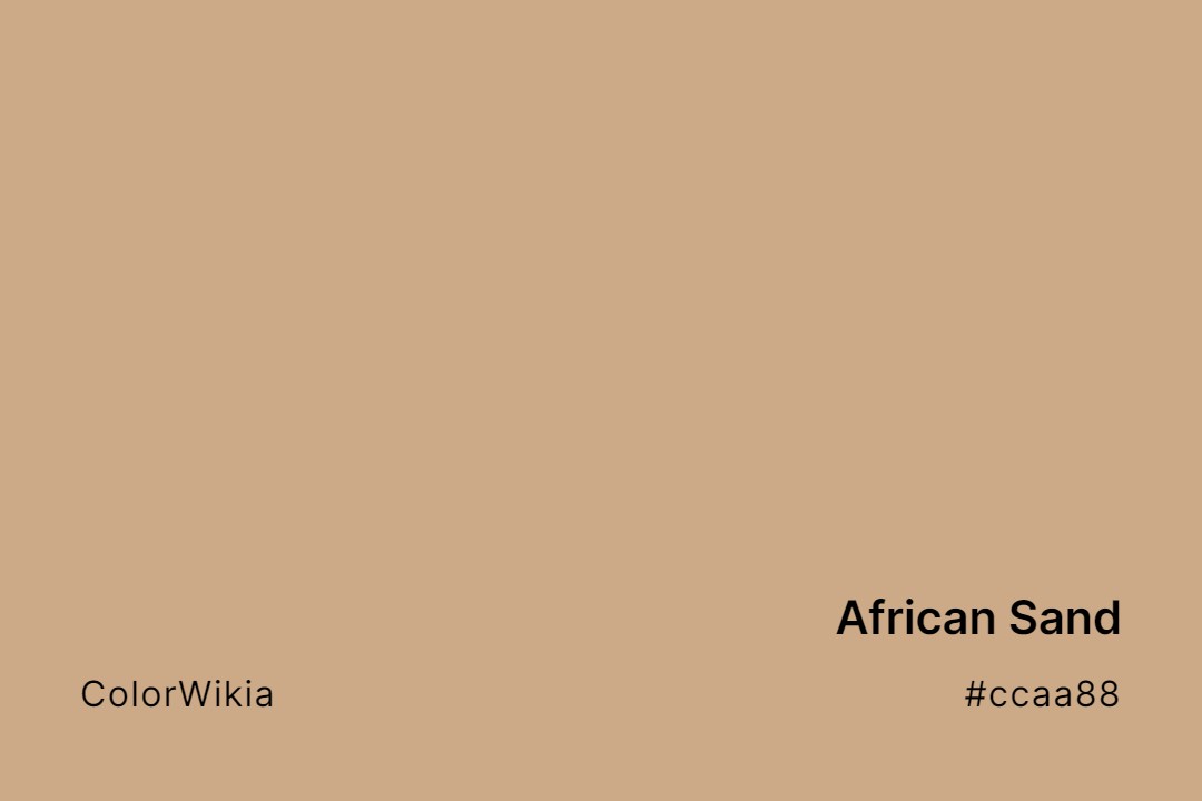 african sand color ccaa88