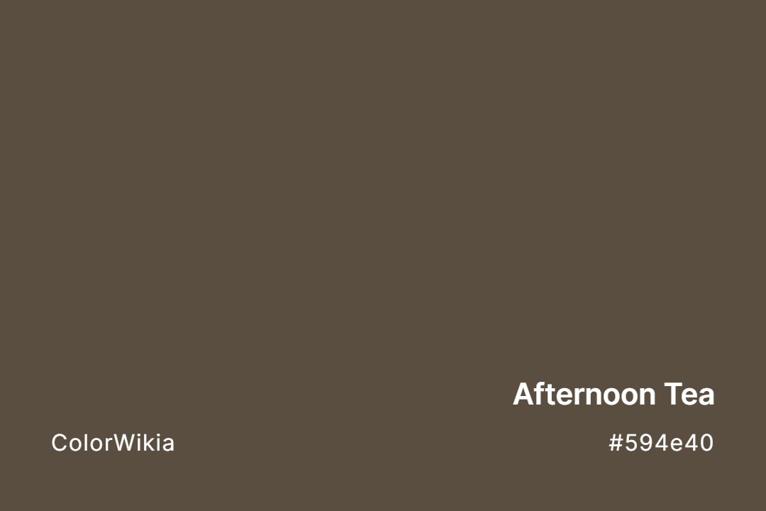 afternoon tea color 594e40