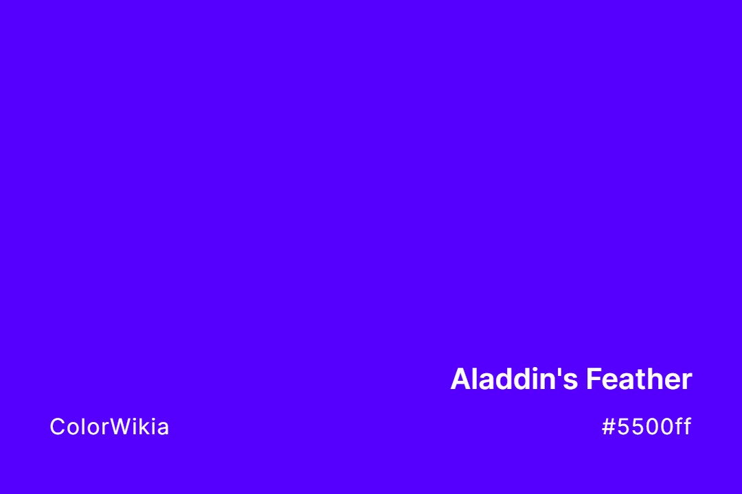Aladdin’s Feather Color – #5500ff: Codes and Complete Breakdown