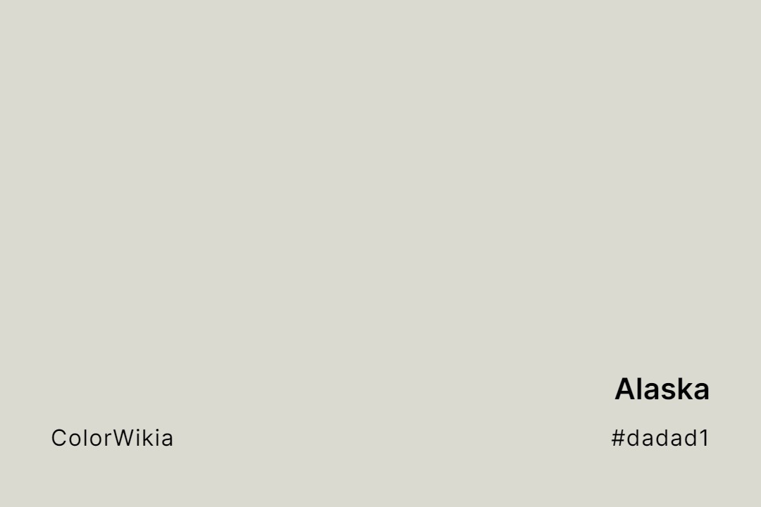 Alaska Color – #dadad1: Codes and Complete Breakdown