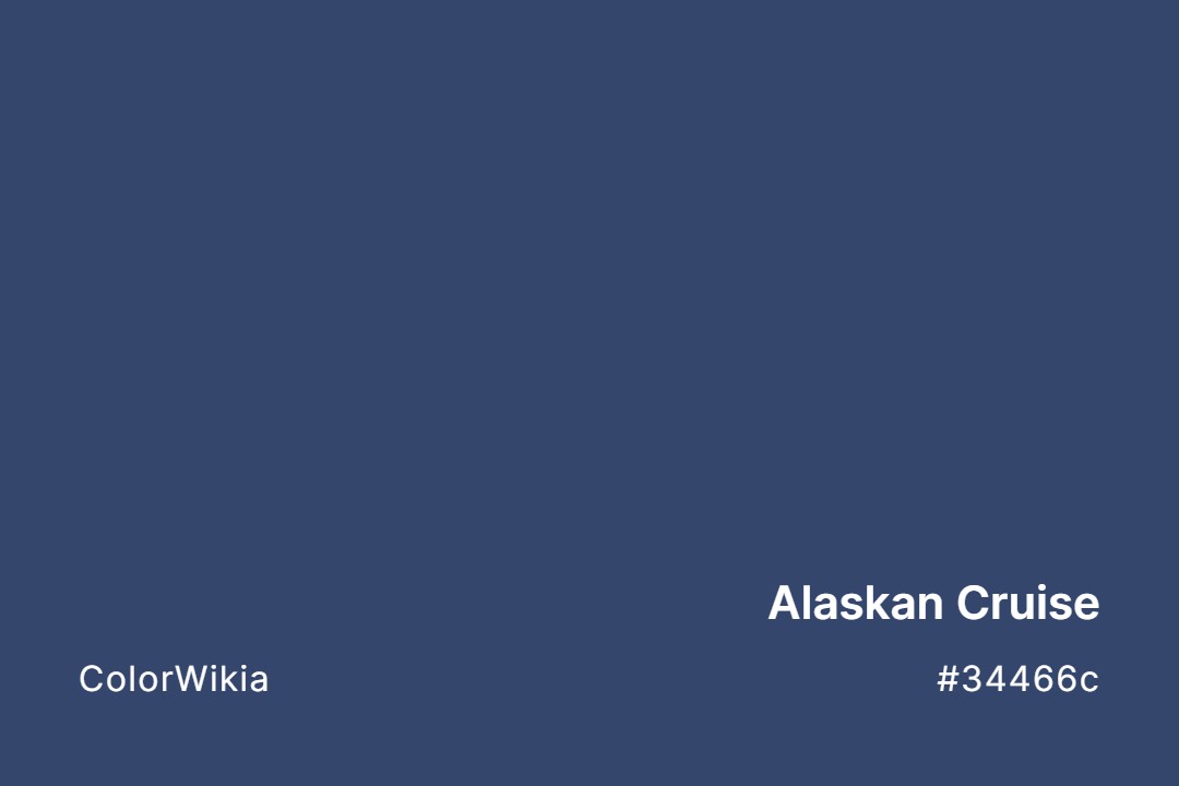 Alaskan Cruise Color – #34466c: Codes and Complete Breakdown