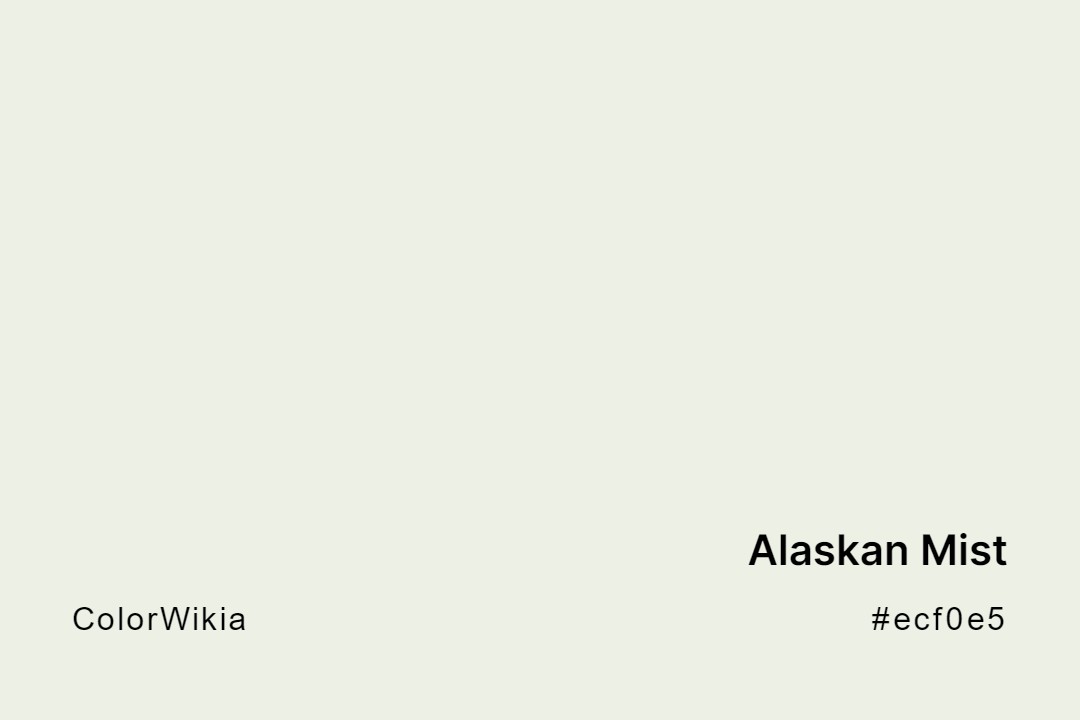 Alaskan Mist Color – #ecf0e5: Codes and Complete Breakdown