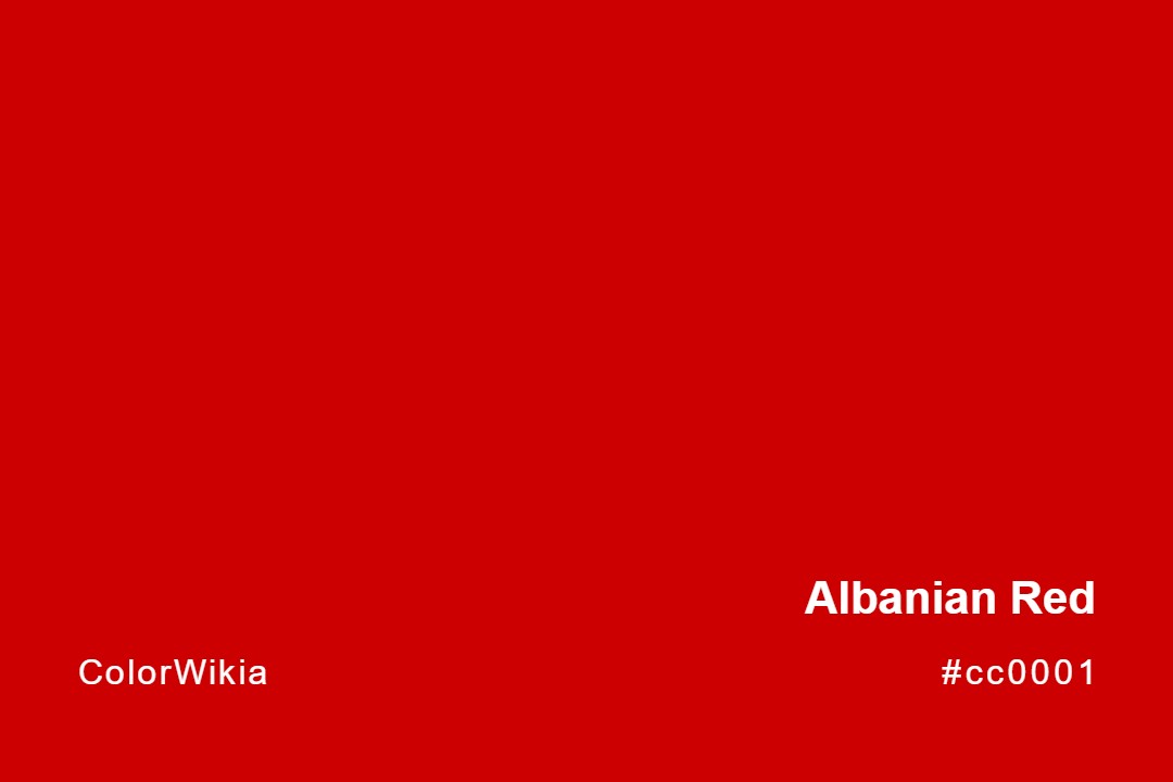 Albanian Red Color – #cc0001: Codes and Complete Breakdown