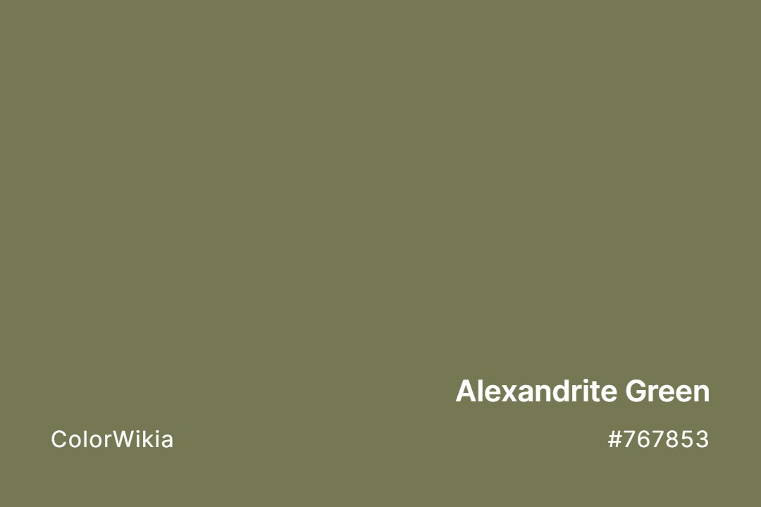 Alexandrite Green Color – #767853: Codes and Complete Breakdown
