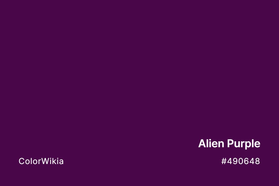 Alien Purple Color – #490648: Codes and Complete Breakdown