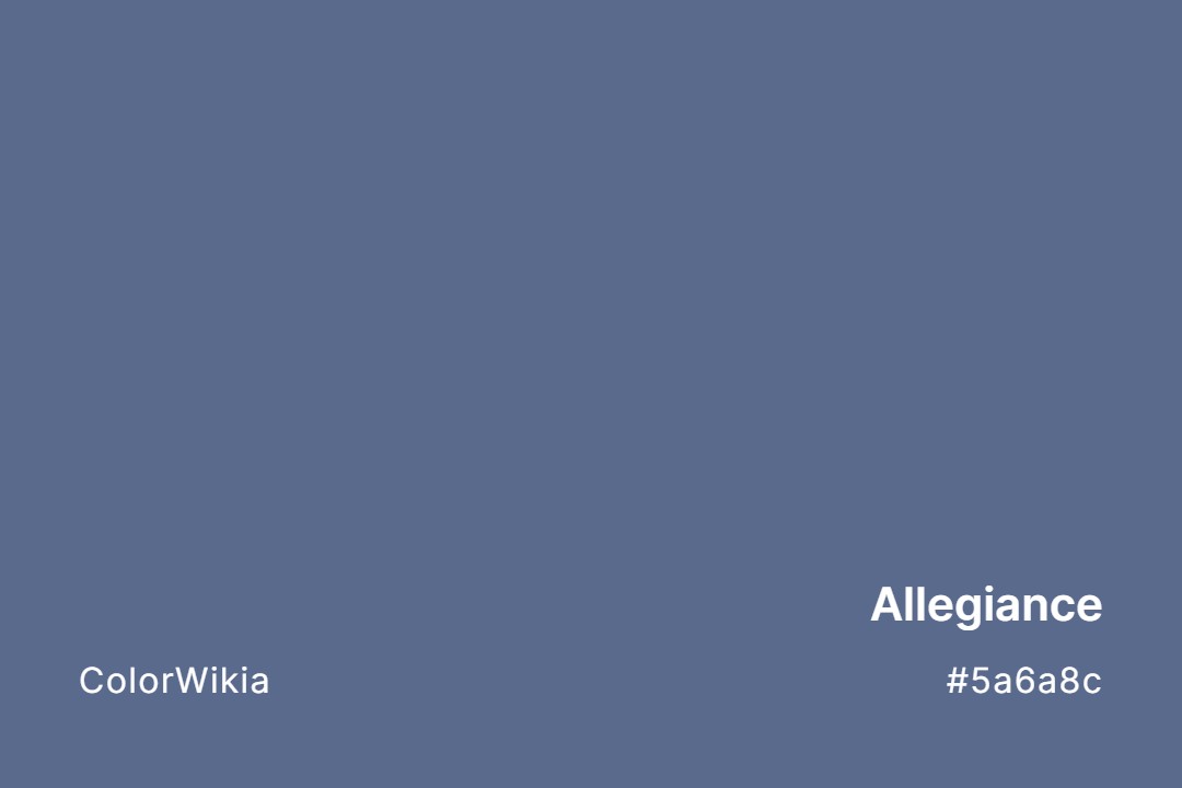 Allegiance Color – #5a6a8c: Codes and Complete Breakdown