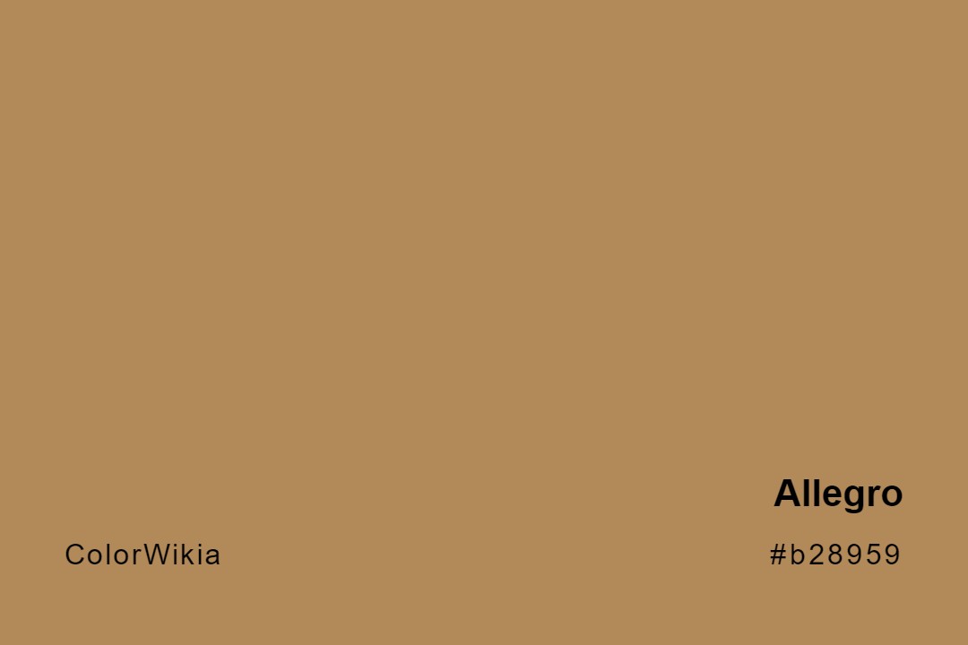 Allegro Color – #b28959: Codes and Complete Breakdown