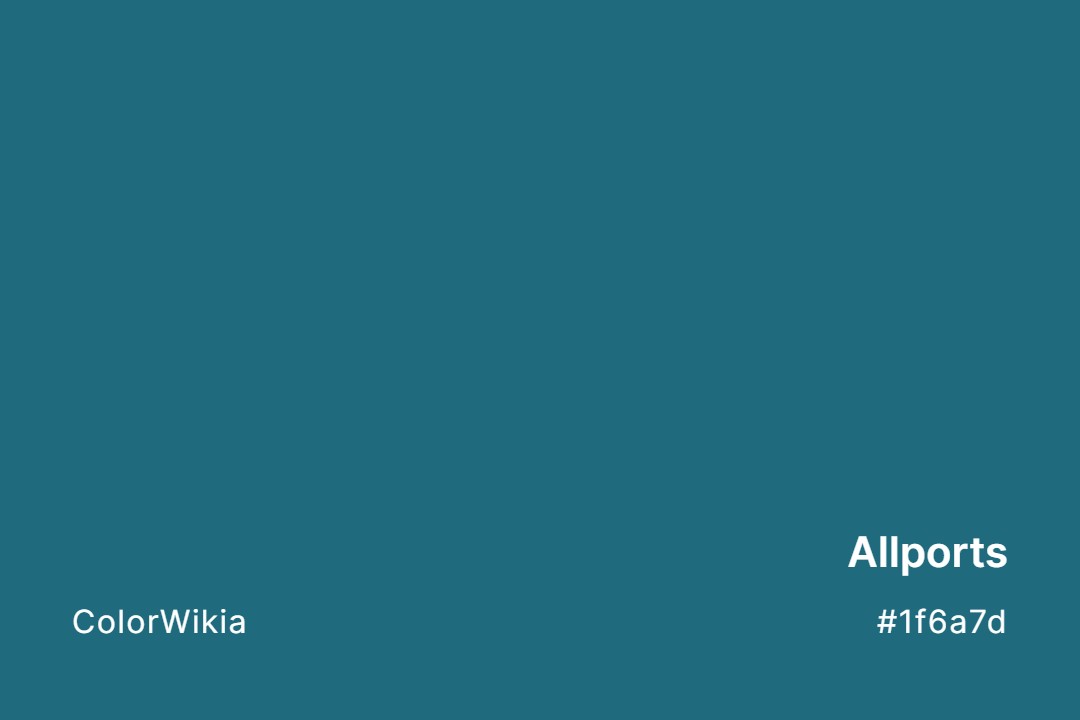 Allports Color – #1f6a7d: Codes and Complete Breakdown