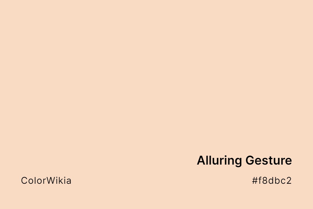 Alluring Gesture Color – #f8dbc2: Codes and Complete Breakdown