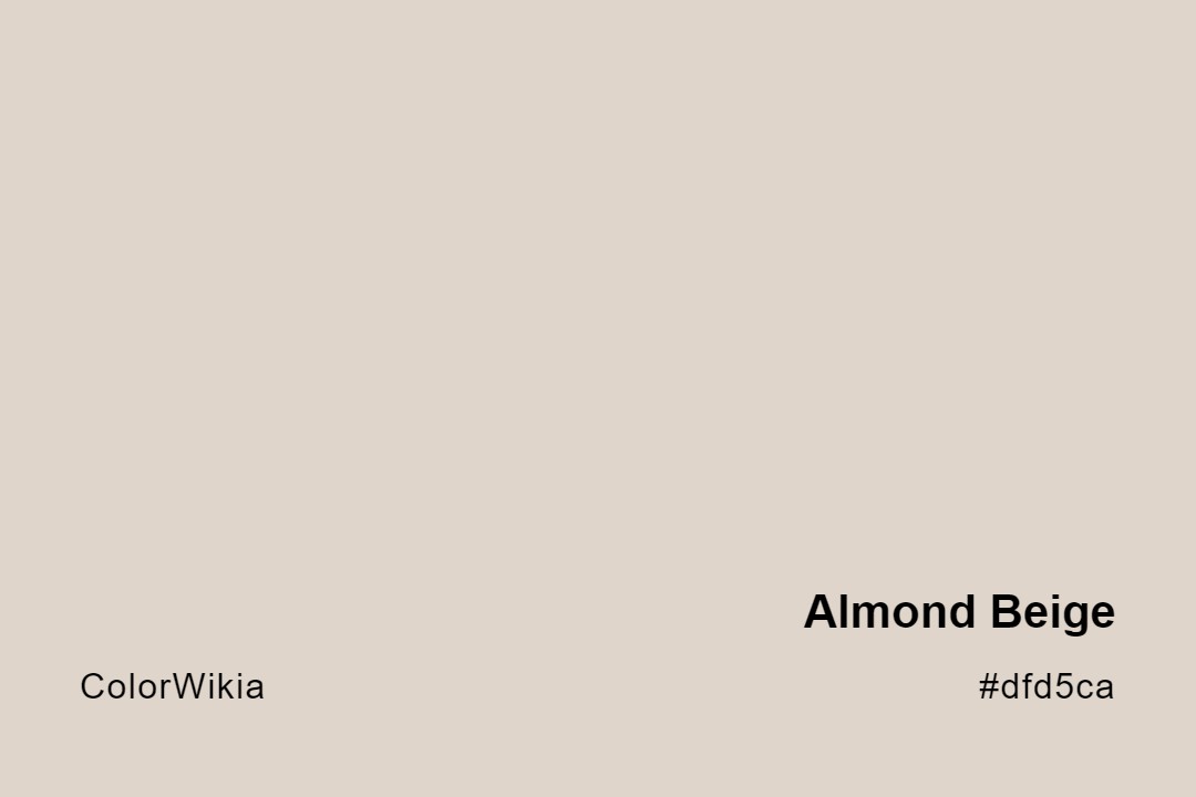 Almond Beige Color – #dfd5ca: Codes and Complete Breakdown