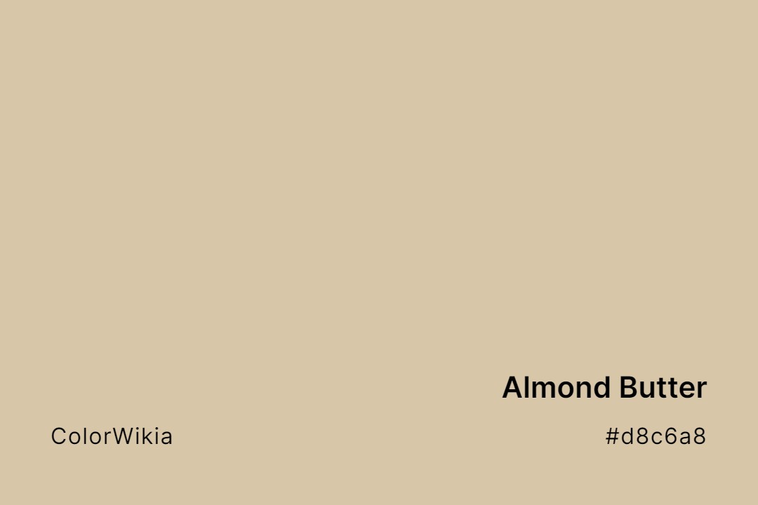 Almond Butter Color – #d8c6a8: Codes and Complete Breakdown