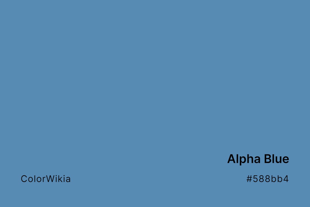 Alpha Blue Color – #588bb4: Codes and Complete Breakdown