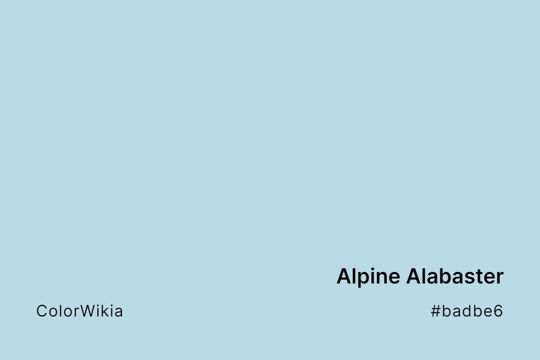 alpine alabaster color badbe6