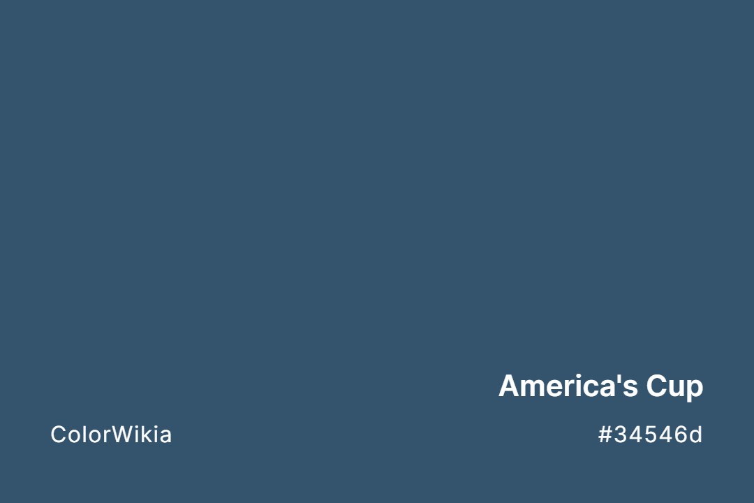 America’s Cup Color – #34546d: Codes and Complete Breakdown