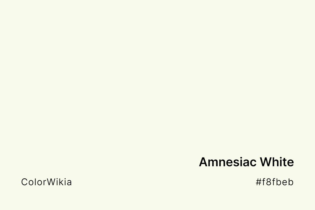 Amnesiac White Color – #f8fbeb: Codes and Complete Breakdown