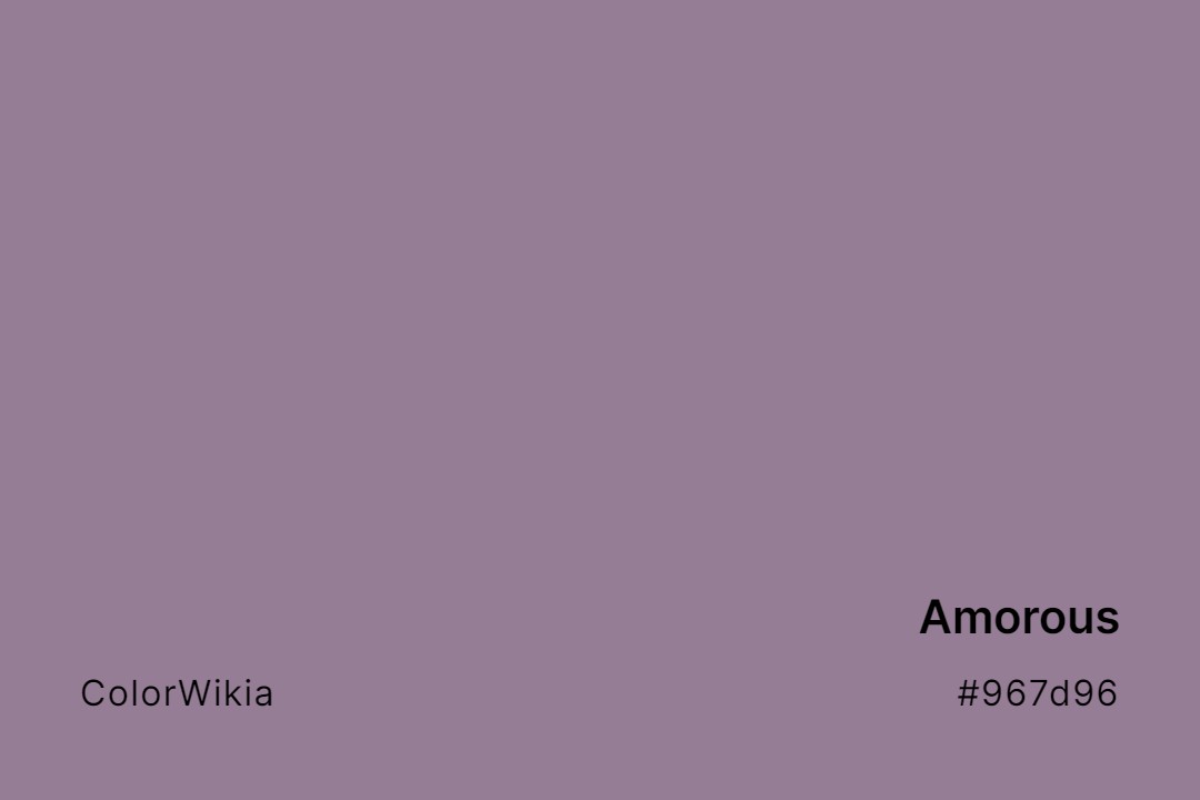 Amorous Color – #967d96: Codes and Complete Breakdown