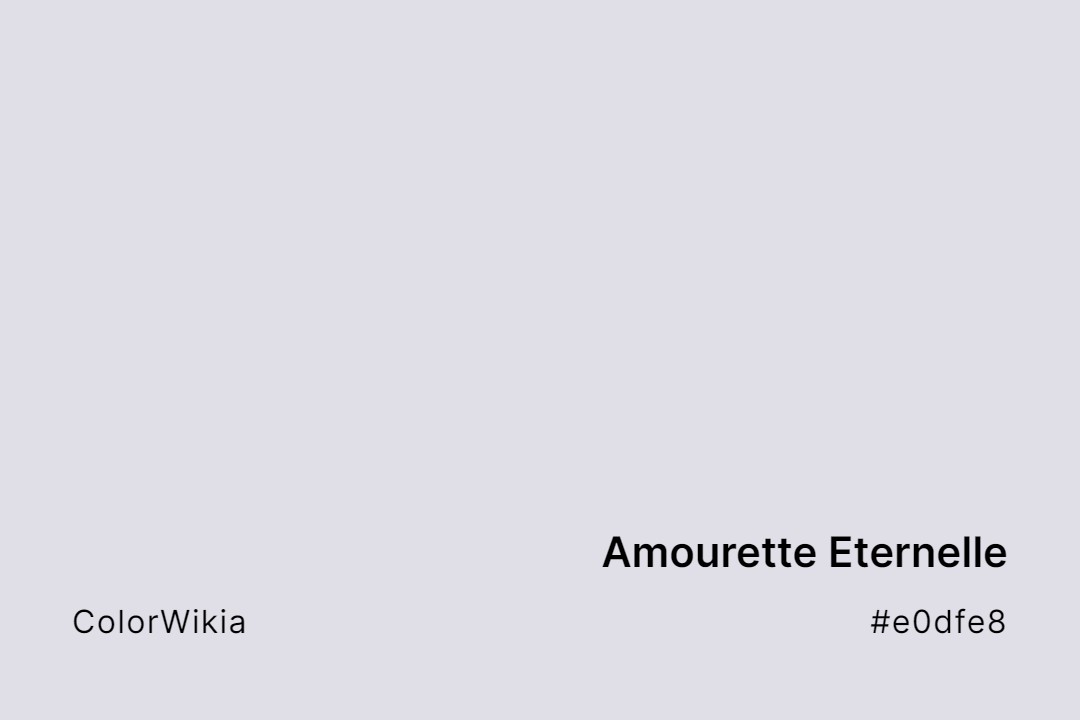 Amourette Eternelle Color – #e0dfe8: Codes and Complete Breakdown