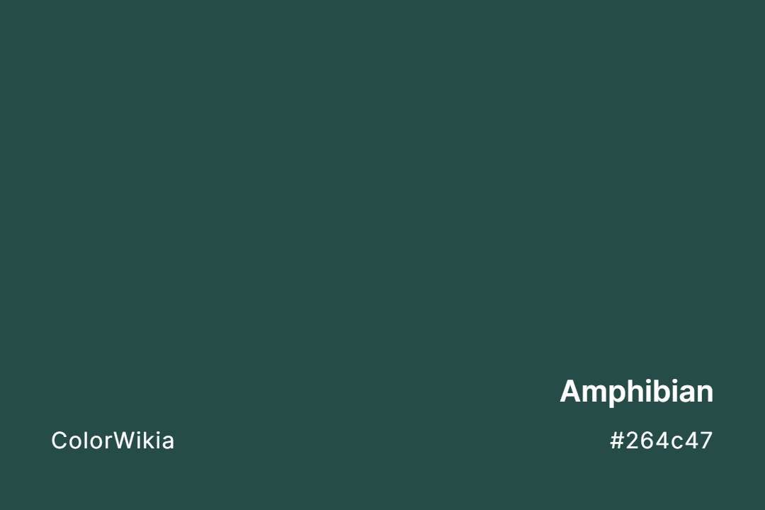 Amphibian Color – #264c47: Codes and Complete Breakdown