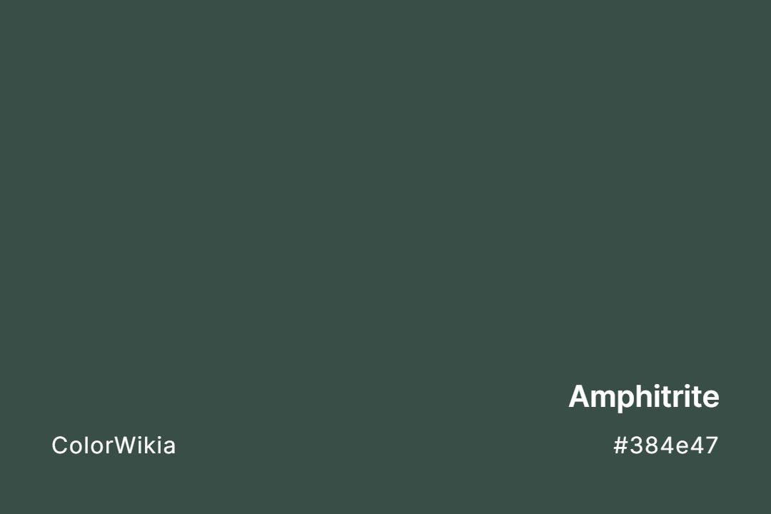 Amphitrite Color – #384e47: Codes and Complete Breakdown