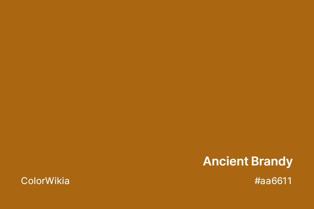 ancient brandy color aa6611