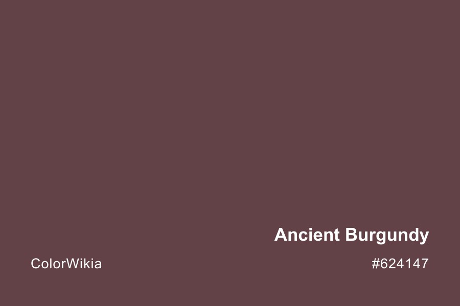 Ancient Burgundy Color – #624147: Codes and Complete Breakdown