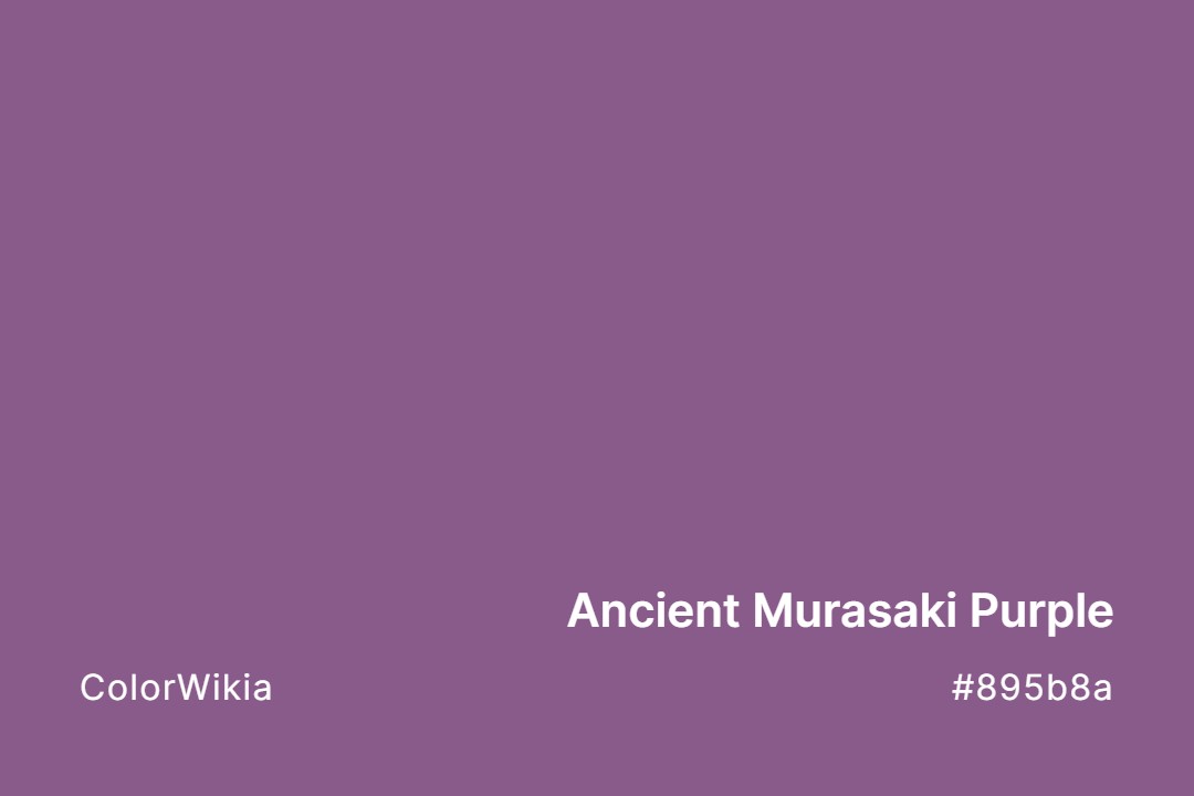 Ancient Murasaki Purple Color – #895b8a: Codes and Complete Breakdown