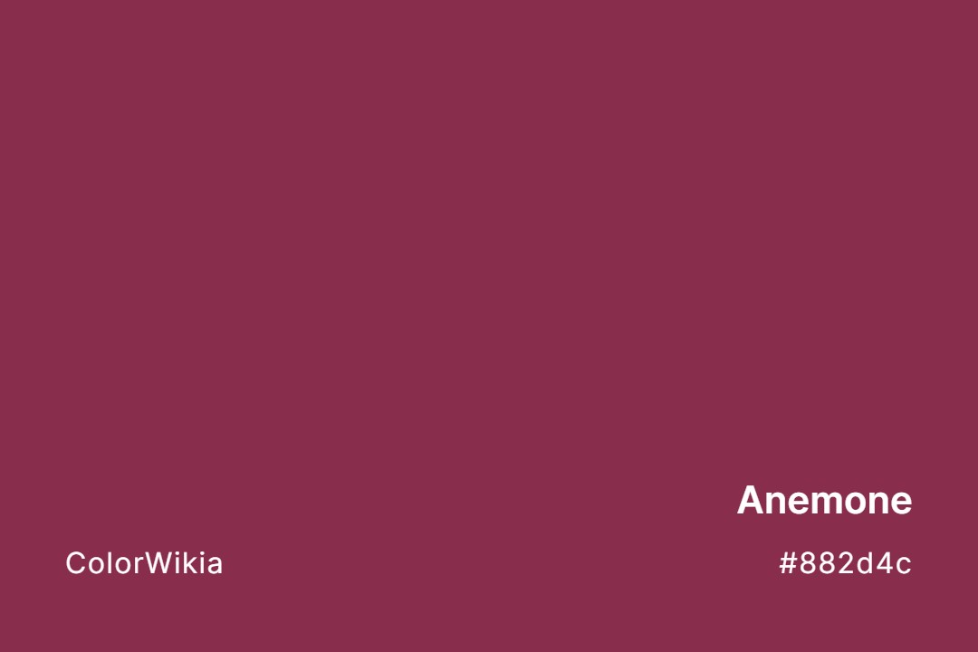 Anemone Color – #882d4c: Codes and Complete Breakdown