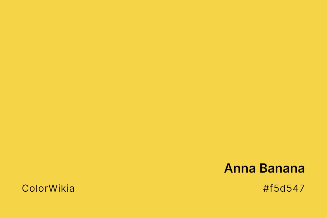 Anna Banana Color – #f5d547: Codes and Complete Breakdown