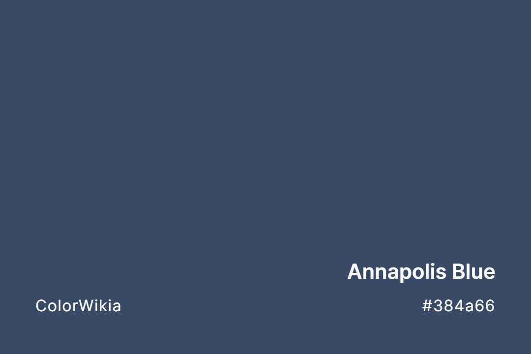 Annapolis Blue Color – #384a66: Codes and Complete Breakdown