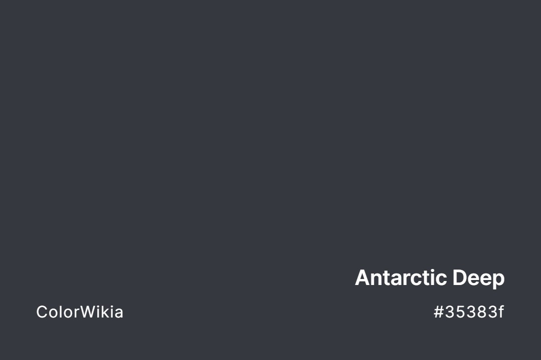 Antarctic Deep Color – #35383f: Codes and Complete Breakdown