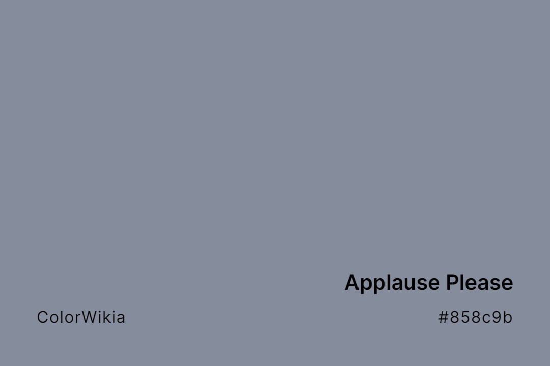 applause please color 858c9b