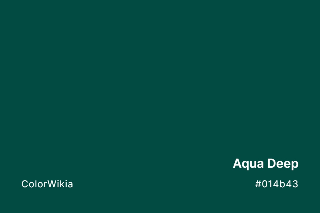Aqua Deep Color – #014b43: Codes and Complete Breakdown