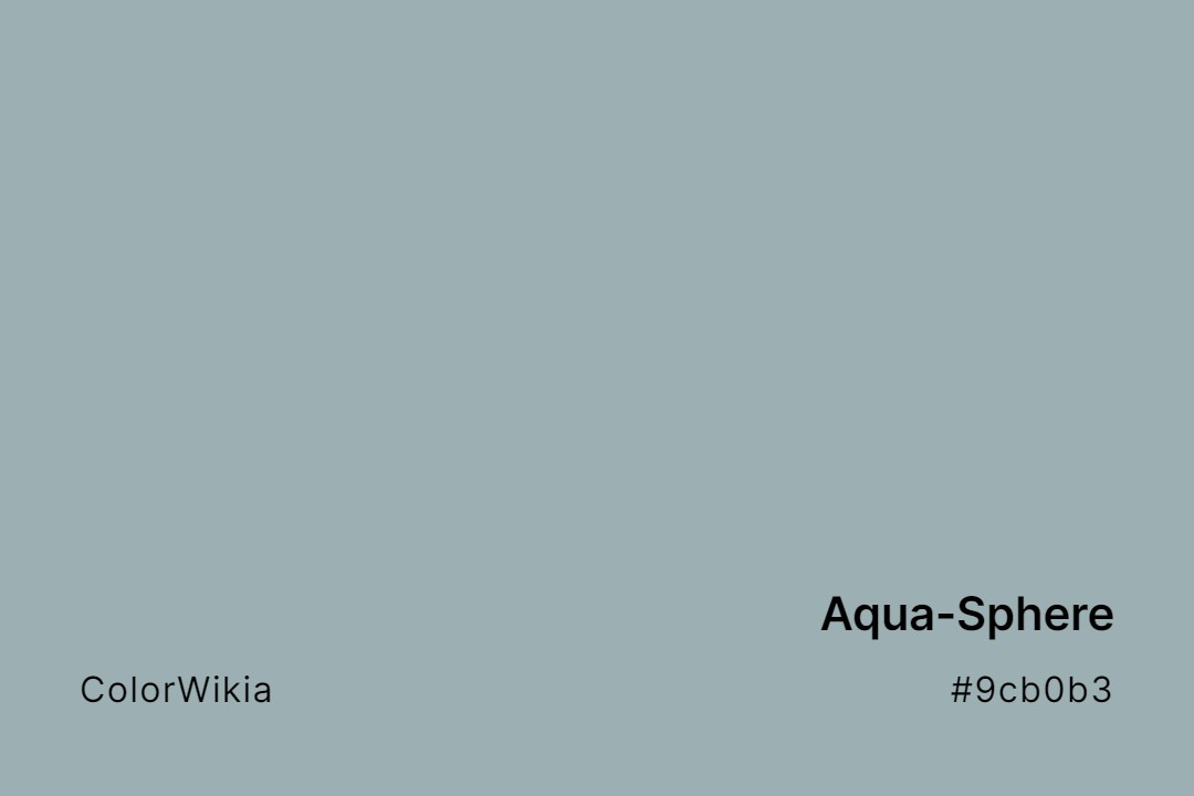 Aqua-Sphere Color – #9cb0b3: Codes and Complete Breakdown