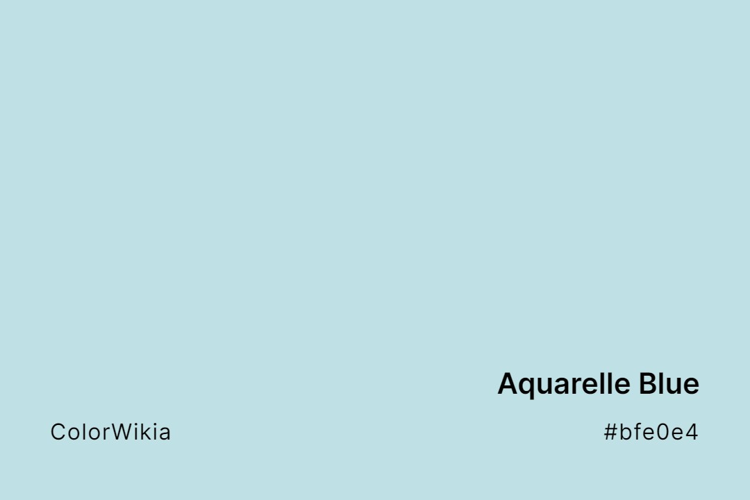 Aquarelle Blue Color – #bfe0e4: Codes and Complete Breakdown