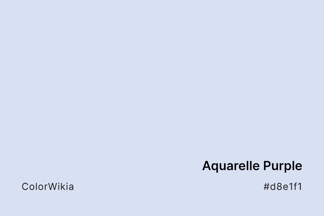 Aquarelle Purple Color – #d8e1f1: Codes and Complete Breakdown