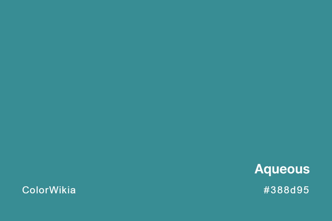 Aqueous Color – #388d95: Codes and Complete Breakdown