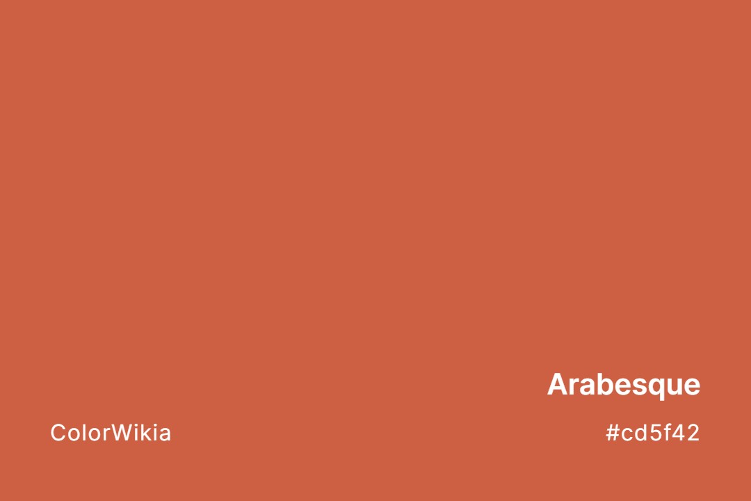 Arabesque Color – #cd5f42: Codes and Complete Breakdown