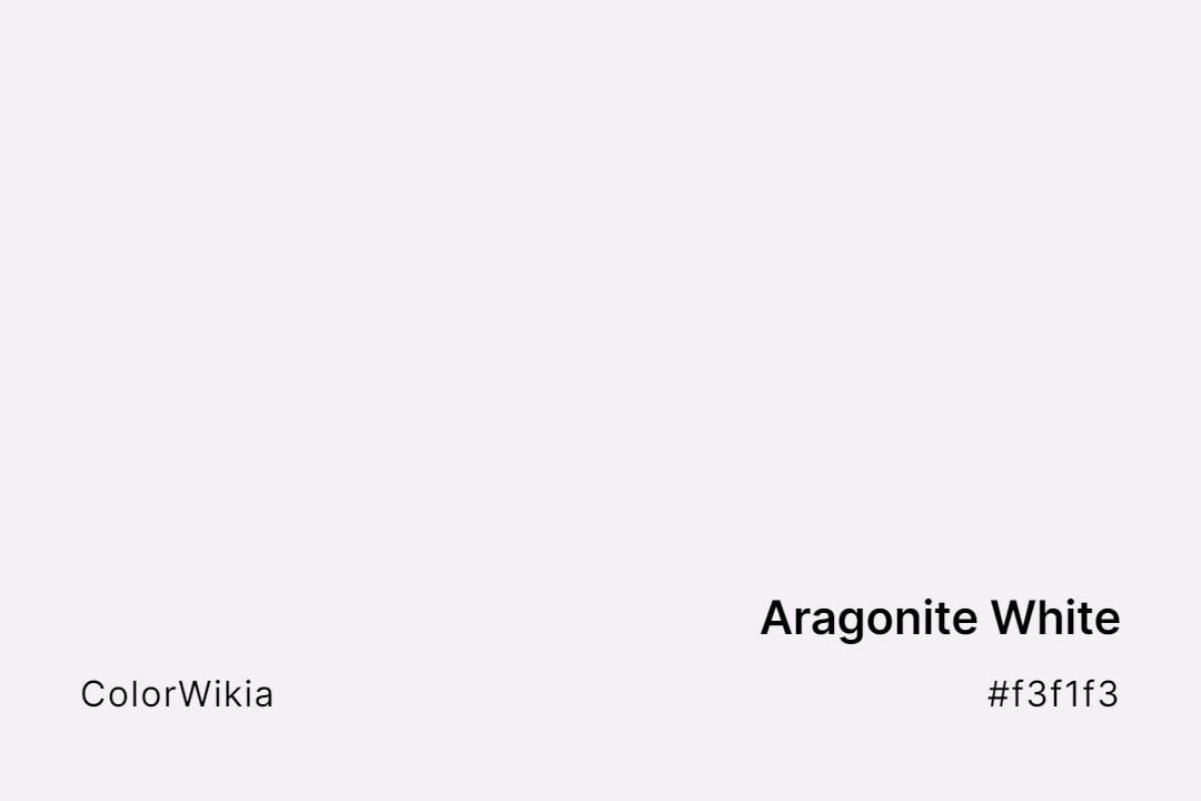 Aragonite White Color – #f3f1f3: Codes and Complete Breakdown