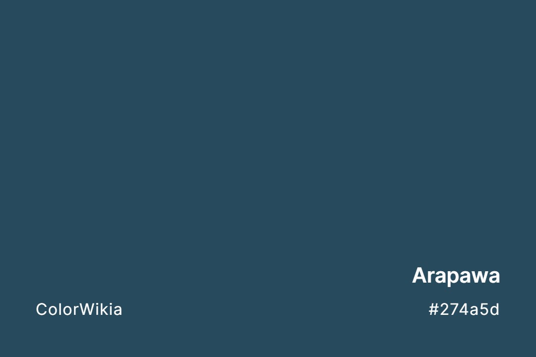 Arapawa Color – #274a5d: Codes and Complete Breakdown