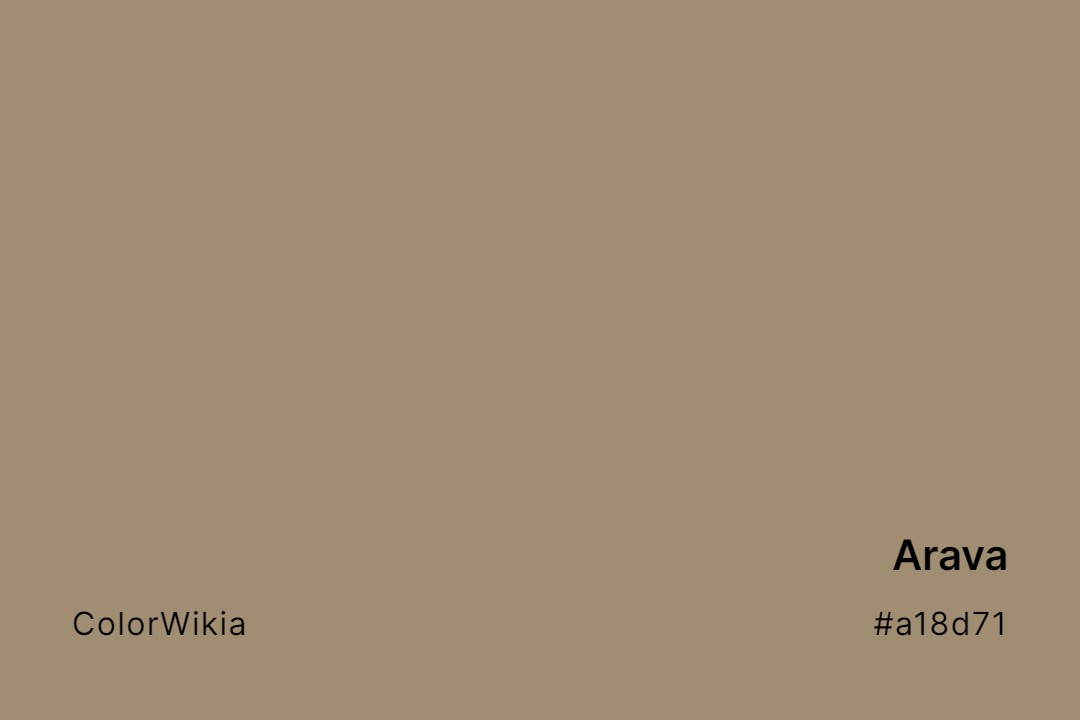 Arava Color – #a18d71: Codes and Complete Breakdown