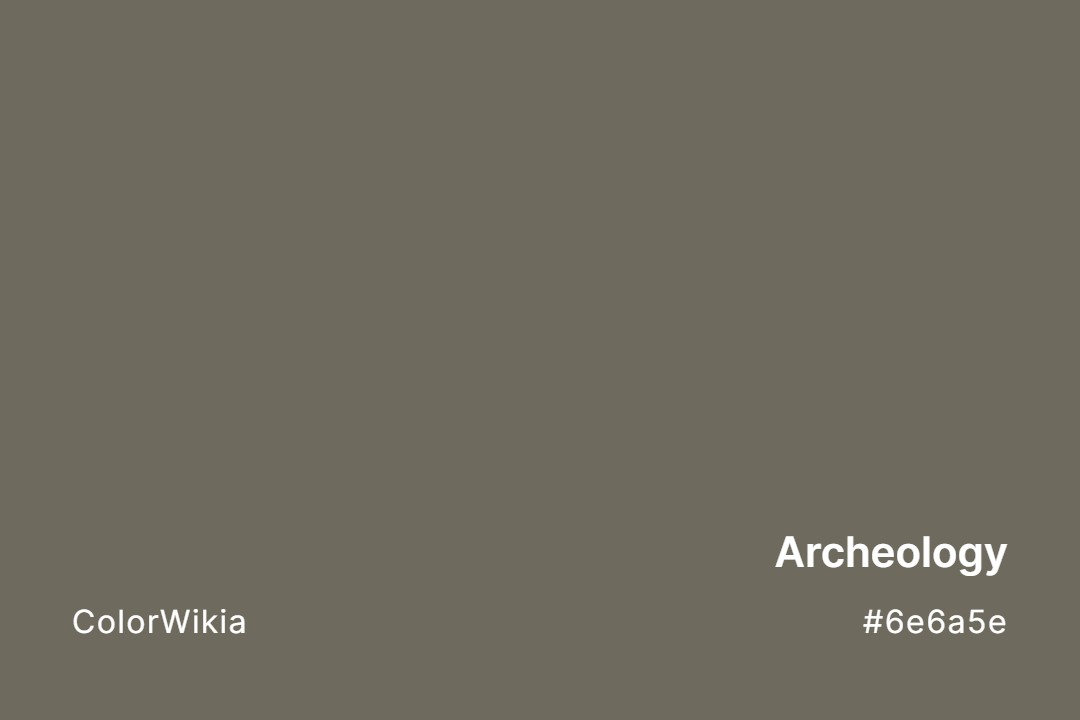Archeology Color – #6e6a5e: Codes and Complete Breakdown