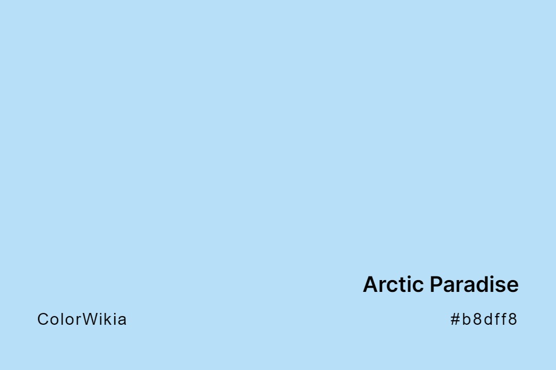 arctic paradise color b8dff8