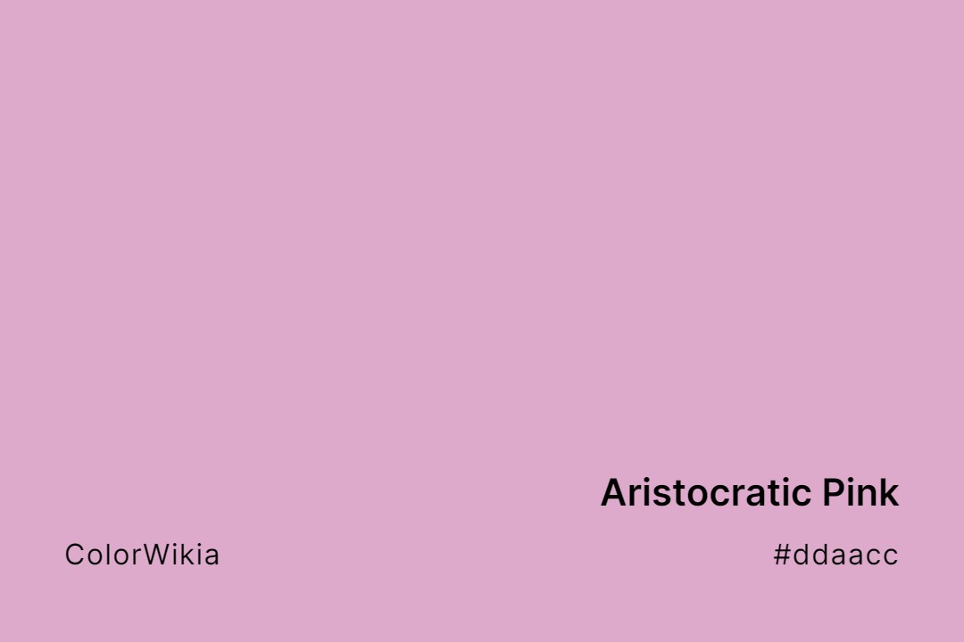 Aristocratic Pink Color – #ddaacc: Codes and Complete Breakdown